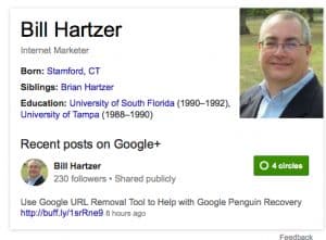 Bill Hartzer Knowledge Graph