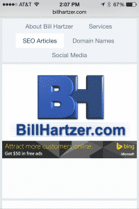 bill hartzer mobile friendly site